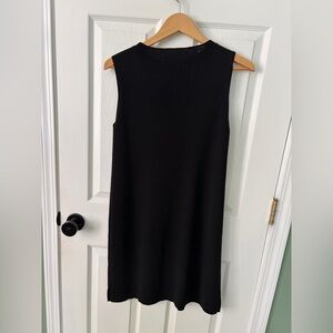 Eileen Fisher Black Wool Sweater Dress